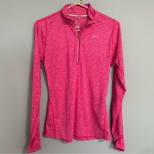 Nike Dri-Fit Women's Pink Long Sleeve Running Top Small